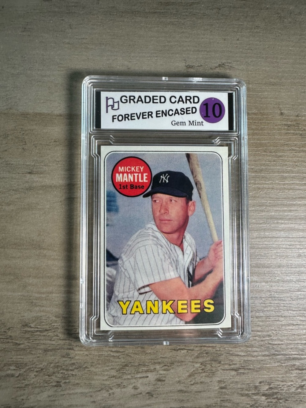 Mickey Mantle 1960 Topps #500 Gem Mint 10 Novelty Baseball Card. Yankees.